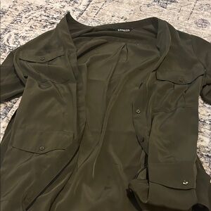Express Olive Green Shirt